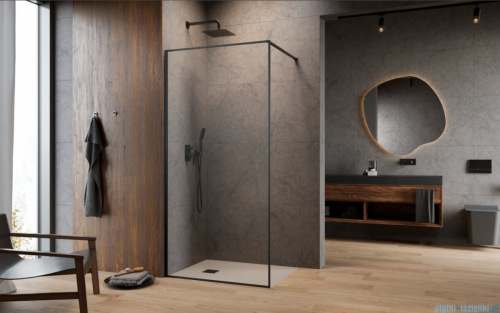 Radaway Modo F II Brushed GunMetal kabina Walk-in 90x2010cm Szczotkowany Grafit szkło przejrzyste 10409094-92-01
