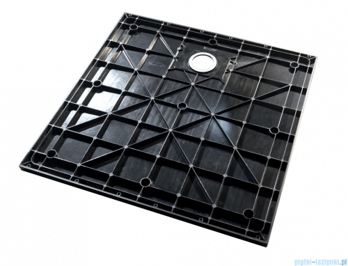 Besco Vexo Marble Black 80x80cm brodzik kwadratowy  VMB-80-80-K