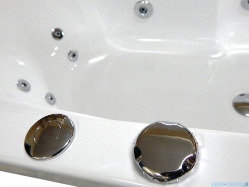 Riho Lugo 200x90cm wanna prostokątna z hydromasażem Pneumatic prawa + nogi + syfon BT06-PNE-P
