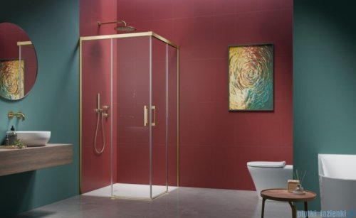 Radaway Idea 6 Kdd Brushed Light Gold kabina 80x90cm szczotkowane jasne złoto 387061-98-01L/387060-98-01R