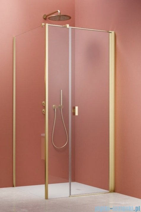 Radaway Nes 6 Kds I Brushed Light Gold kabina 120x70cm prawa szczotkowane jasne złoto 10023120-98-01R/10043070-98-01