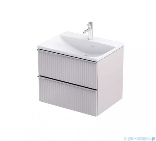 Oristo Etna szafka podumywalkowa wisząca Ryflowana 60x50x45 piaskowy mat OR52-SD2S-60-10R
