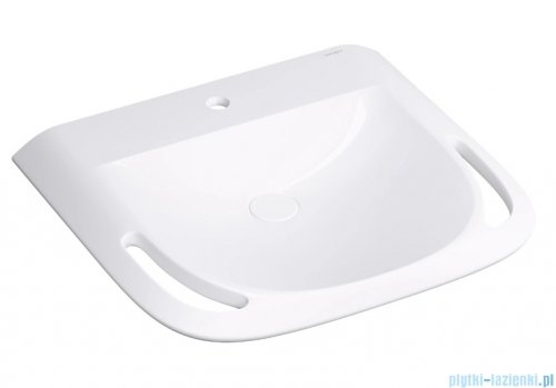 Omnires HOLD M+ Inclusive Design umywalka wisząca 60x55 cm biała HOLDUWBP