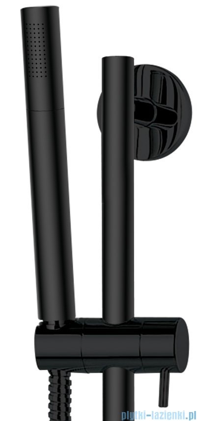 Omnires Microphone zestaw prysznicowy suwany czarny MICROPHONE-SBL