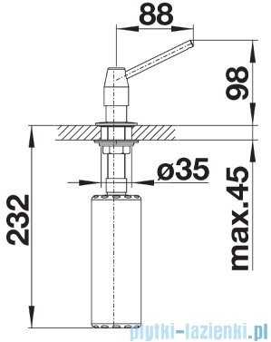 Blanco Tango dozownik kolor: chrom 511266