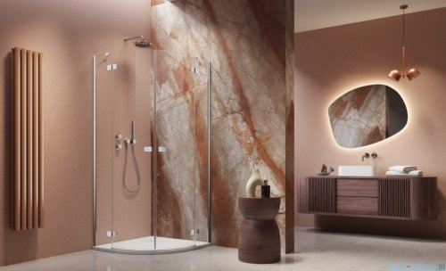 Radaway Fuenta Pdd kabina 100x80cm chrom połysk szkło przejrzyste 1384003-01-01L/1384002-01-01R