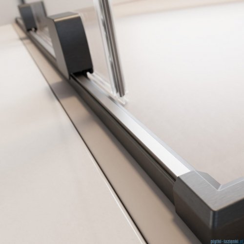 Radaway Furo Brushed GunMetal kabina Walk-in 90x200cm prawa szczotkowany grafit 10106488-92-01R/10110444-01-01