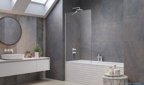 Radaway Modo New White Pnj parawan nawannowy 100cm L/P biały mat/szkło przejrzyste 10006100-04-01