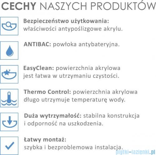 Besco Infinity 170x110cm wanna asymetryczna lewa + obudowa CZARNY mat + syfon CZARNY #WAI-170-NL/OAI-170-NSC/19977