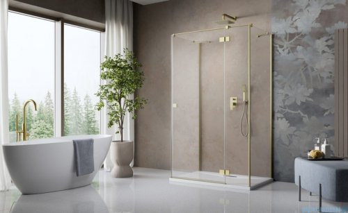Radaway Essenza Brushed Gold Kdj+S kabina 70x120x70cm prawa szczotkowane złoto 1384048-01-01/1385024-99-01R/1384048-01-01