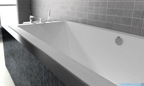Riho Lugo 190x80cm wanna prostokątna z hydromasażem Pneumatic lewa + nogi + syfon BT04-PNE-L