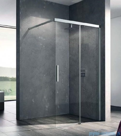 Kermi NIca kabina walk-in z przesuwnym skrzydłem prawa 140 cm NIJ2R14020VPK