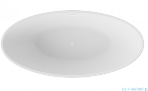 The North Bath Frigg wanna wolnostojąca z korkiem i przelewem BIAŁYM 180x87cm  6807B-1801OEMBP