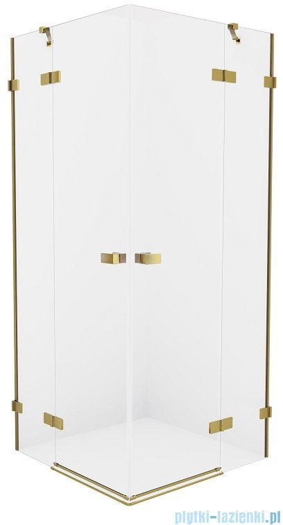 New Trendy Avexa Gold kabina prostokątna 80x120x200 cm przejrzyste EXK-1779