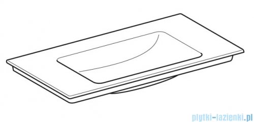 Geberit One Umywalka meblowa bez otworu na baterię 90x48cm KeraTect 505.011.01.3