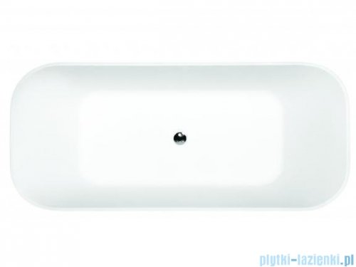 Besco Assos B&amp;W 160x70cm wanna wolnostojąca biało-czarna #WMD-160-ABW