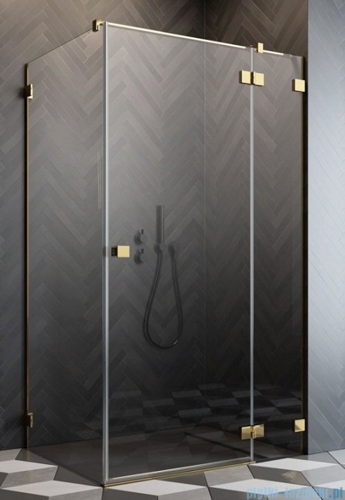 Radaway Essenza Pro Gold Kdj kabina 120x100cm prawa złoty połysk/szkło przejrzyste 10097120-09-01R/10098100-01-01