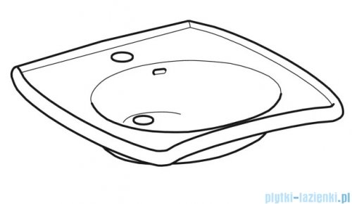 Geberit Vitalis Umywalka bez barier 55 cm 501.542.01.1