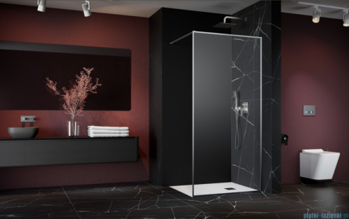 Radaway Modo F II Brushed Nickel kabina Walk-in 160x201cm Szczotkowany Nikiel szkło przejrzyste 10409164-91-01