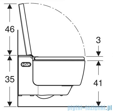 Geberit urządzenie WC z funkcją higieny intymnej AquaClean Mera Classic, wisząca miska WC biała/chrom 146202211