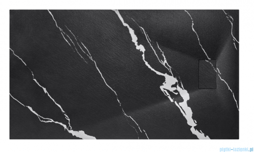 Besco Vexo Marble Black 120x80cm brodzik prostokątny VMB-120-80-P