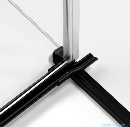New Trendy Avexa Black kabina prostokątna 90x100x200 cm przejrzyste prawa EXK-1579