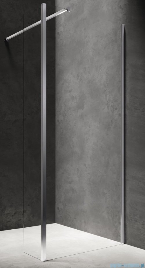 Omnires Marina Kabina prysznicowa typu walk-in ze ścianką boczną 80x200 cm przejrzyste MA8030CRTR
