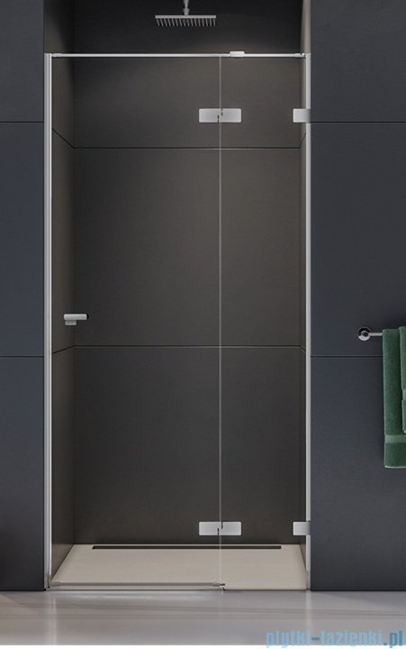 New Trendy Eventa drzwi wnękowe pojedyncze 120x200 cm przejrzyste prawa chrom EXK-4459