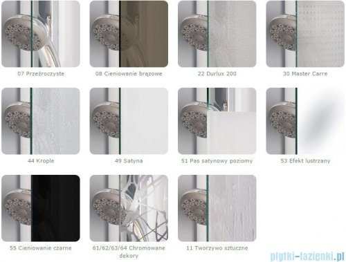 SanSwiss PUR PU31P drzwi lewe 120x200cm Durlux 200 PU31PG1201022