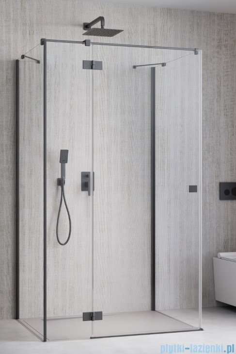 Radaway Essenza Brushed GunMetal Kdj+S kabina 90x110x90cm lewa szczotkowany grafit 1384050-01-01/1385023-92-01L/1384050-01-01