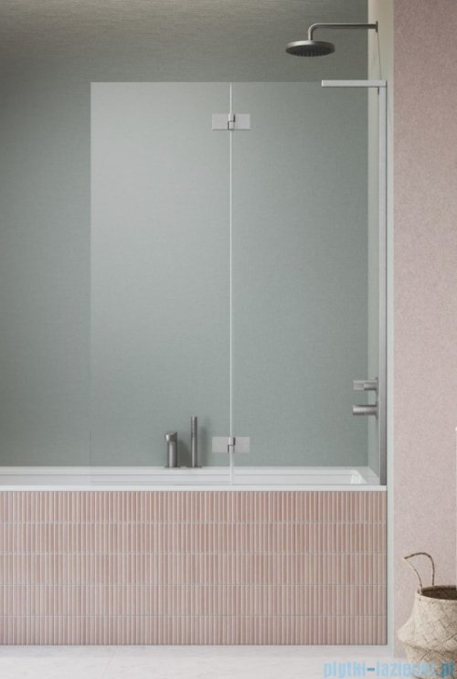 Radaway Essenza 8 SL Brushed Nickel PND II parawan nawannowy 120cm prawy szczotkowany nikiel/przejrzyste 10500120-91-01R