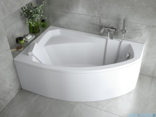 Besco Rima 170x110cm wanna asymetryczna lewa + obudowa + syfon #WAR-170-NL/OAR-170-P/L/19975