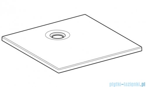 Geberit brodzik Typ 35 80x80cm biały mat 550.323.00.1