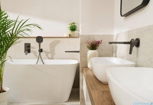 KFA MALAGA GUN METAL GREY bateria umywalkowa podtynkowa grafit szczotkowany 4529-810-61 