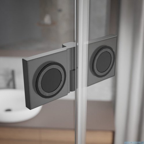 Radaway Essenza Pro Brushed GunMetal Pdd kabina 80x90cm szczotkowany grafit 10095080-92-01L/10095090-92-01R
