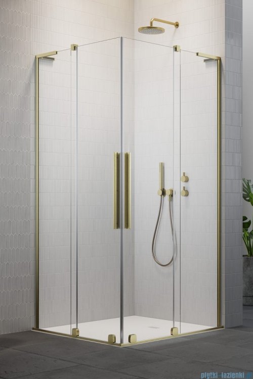 Radaway Furo SL Brushed Gold KDD kabina 80x120cm szczotkowane złoto 10305080-99-01L/10305120-99-01R