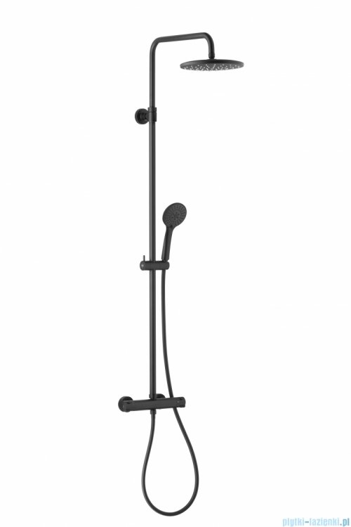 KFA MOZA BLACK deszczownia wannowa z baterią termostatyczną czarny 5736-911-81
