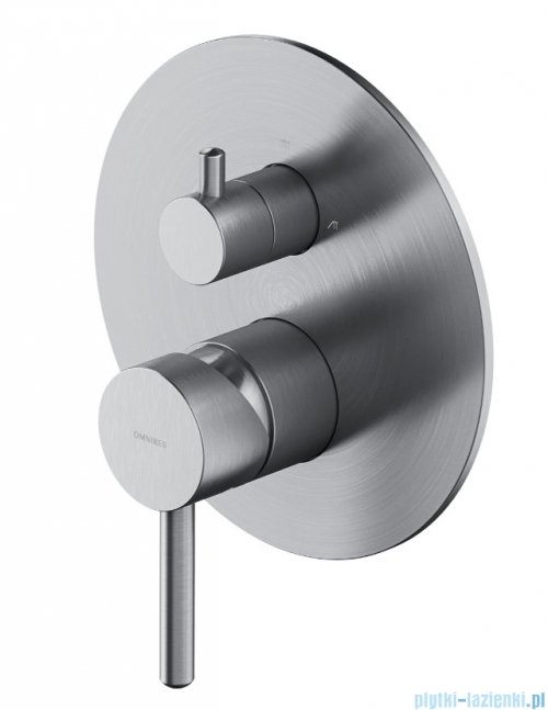 Omnires Y element natynkowy baterii prysznicowej 2-wyjściowej  nikiel szczotkowany Y1247RONI