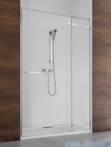 Radaway Euphoria DWJ Drzwi wnękowe 90 prawe szkło przejrzyste + brodzik Delos C + syfon 