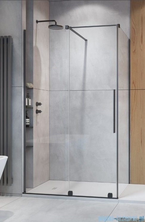 Radaway Furo Kdj Brushed GunMetal kabina 120x70cm lewa szczotkowany grafit 10104622-92-01L/10110580-01-01/10113070-01-01