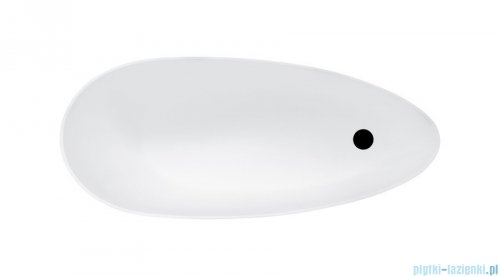Besco Keya Glam złota 165x70cm wanna wolnostojąca + odpływ klik-klak #WMD-165-KZ