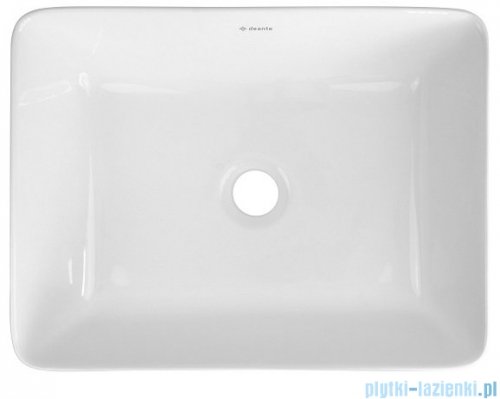 Deante Jasmin umywalka nablatowa prostokątna 40x30 cm biała CDJ 6U4S