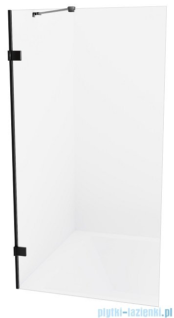New Trendy Avexa Black parawan nawannowy z wspornikiem skośnym 50x150 cm przejrzyste EXK-1976