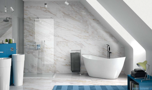 Besco zestaw wanna wolnostojąca Viya 160x70cm + bateria Decco chrom  #WMD-160-V/BW-D-CH