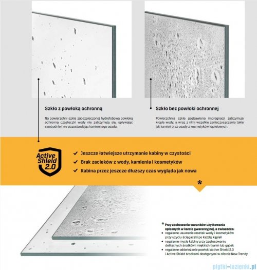 New Trendy Eventa kabina prysznicowa prostokątna 90x80x200 cm lewa przejrzyste EXK-4475