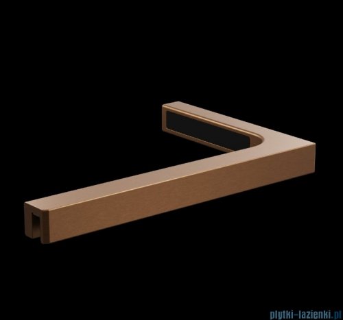 Radaway Essenza 8 Brushed Copper Dwj drzwi wnękowe 110cm lewe szczotkowana miedź/szkło przejrzyste 10480712-01-01L/10460337-93-01L