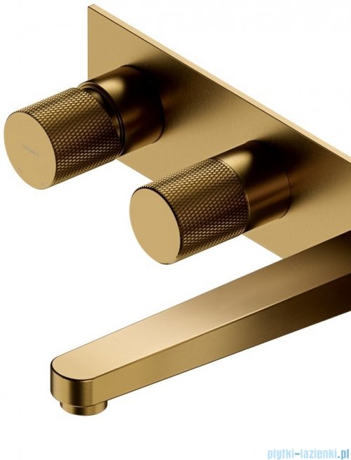 Omnires Contour bateria wannowa 5-otworowa podtynkowa złoto szczotkowane CT8037/1GLB