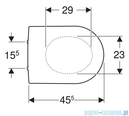 Geberit iCon Deska sedesowa wolnoopadająca 574130000