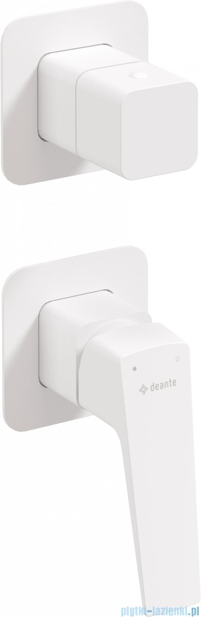 Deante BLUR Bateria prysznicowa podtynkowa z przełącznikiem natrysku bianco BQL_A44P