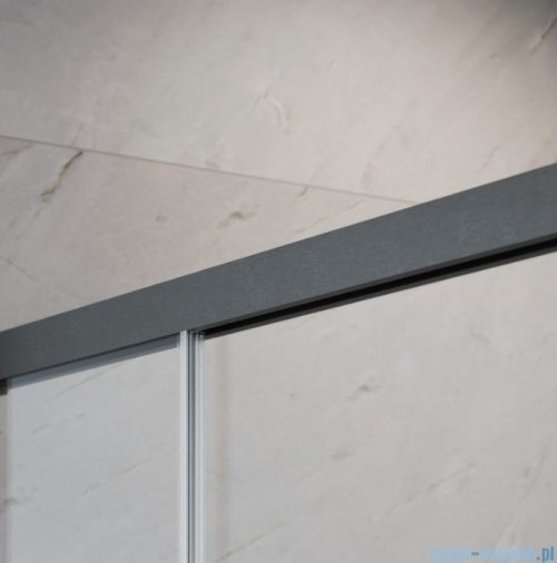 Radaway Idea DWJ Brushed GunMetal drzwi wnękowe 135cm prawe szczotkowany grafit 387024-92-01R